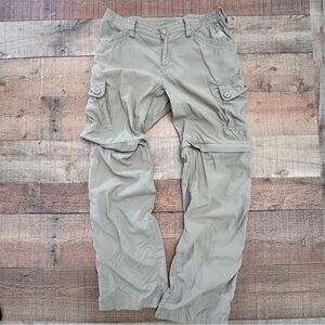 The North Face Hiking Convertible Cargo Pants Khaki Womens Size 6